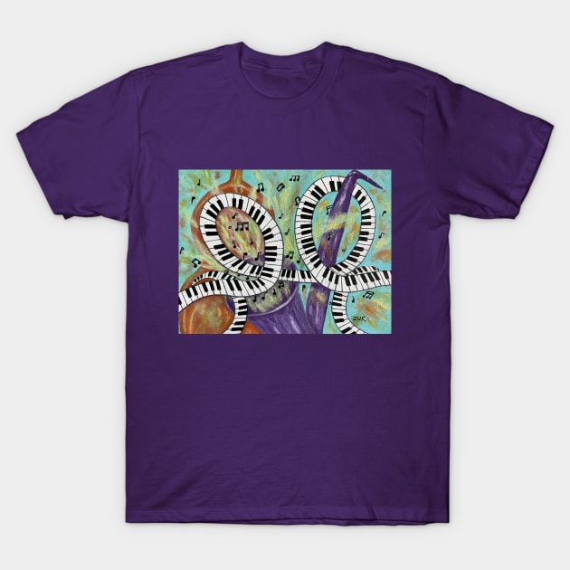 Jazz Trio T-Shirt by KarenZukArt